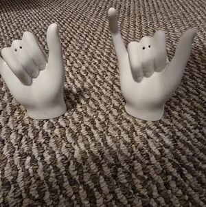 Salt N Pepper Hand Gesture Decor Set